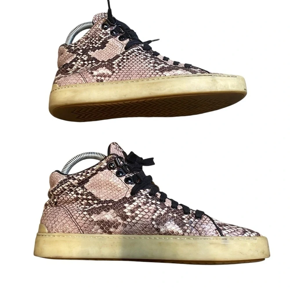 Tory Burch Mid-top Snakeskin Sneakers Sz 8